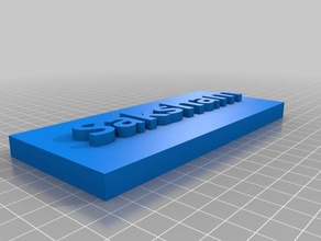 mi inicio de sesión personalizada placa saksham signos logotipos 3d print model - Mito3D