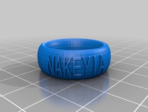 my customized text ringbraceletcrown thing fashion 3d print model - Mito3D