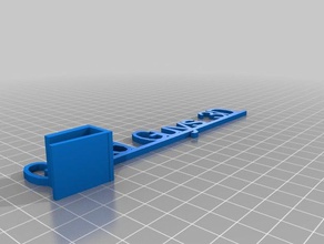 soraya mossis personalizado estante-hablador izquierda de soporte 1 signos logotipos 3d print model - Mito3D