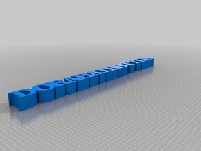 dorahairstyle i segni loghi personalizzato 3d print model - Mito3D