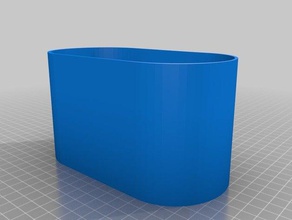 oval planter 3d printing 3d print model - Mito3D