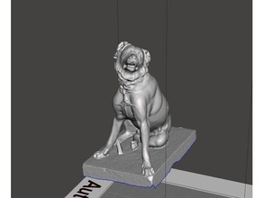 molossian hound sculptures british britishmuseum museum dog greek houd roman statue 3d print model - Mito3D