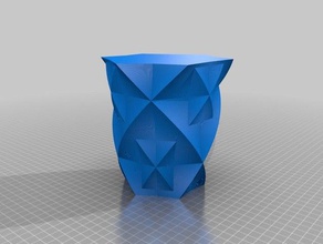 personnalisé star ellispe polygone vase stylo pot de fleur créateur décor 3d print model - Mito3D