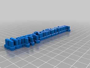 meine angepasste 3d-Typenschild Skulpturen 3d print model - Mito3D