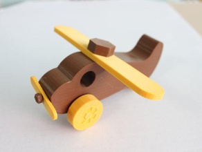 toy plane assembled toys games airplane 3d print model - Mito3D