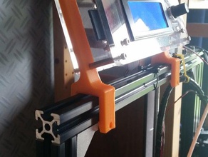 tevo tarantula apresentar grampos lcd suporte 3d a impressora os acessórios 2020 extrusão controlador e3d quadros quadro de montagem o painel pcb titular inteligente 3d print model - Mito3D