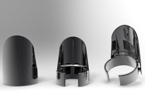 motorcycle fork protectors parts 3d print model - Mito3D
