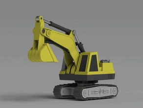 escavatore giocattolo costruzione giocattoli 3d print model - Mito3D