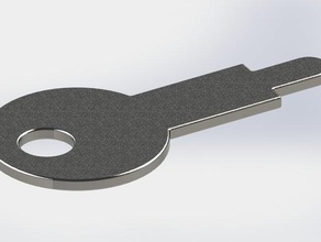 serviette en papier détenteur de la clé paredis 3 pièces clef technicien d'authentification technique 3d print model - Mito3D