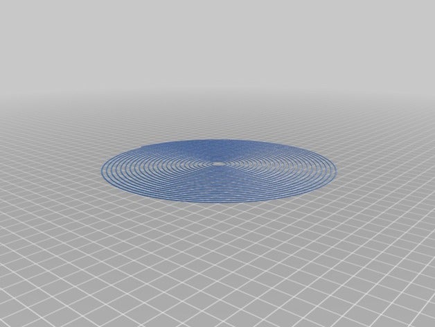 180mmm espiral cama de una prueba nivel 3d la impresión pruebas personalizado 3D print model - Mito3D