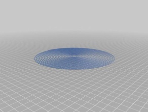 180mmm espiral cama teste de nível 3d impressão testes personalizado 3d print model - Mito3D