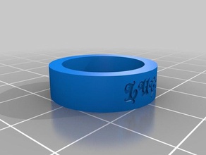 luck ring 505 rings customized 3d print model - Mito3D