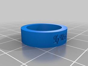 luck ring 6 rings customized 3d print model - Mito3D