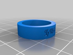 65 şans yüzüğü yüzük özelleştirilmiş 3d print model - Mito3D