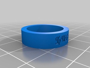 luck ring 75 rings customized 3d print model - Mito3D