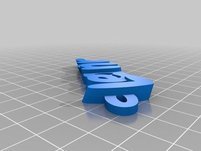 my customized iamburnys v2text name keyring keyfob keychains 3d print model - Mito3D