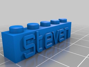 steven lego inşaat oyuncaklar özelleştirilmiş 3d print model - Mito3D