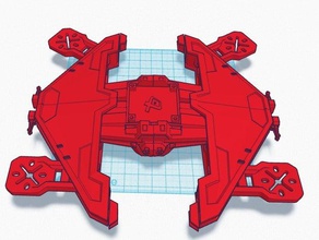star wars sith fighter quadcopter fpv racer vehicles 3d print model - Mito3D