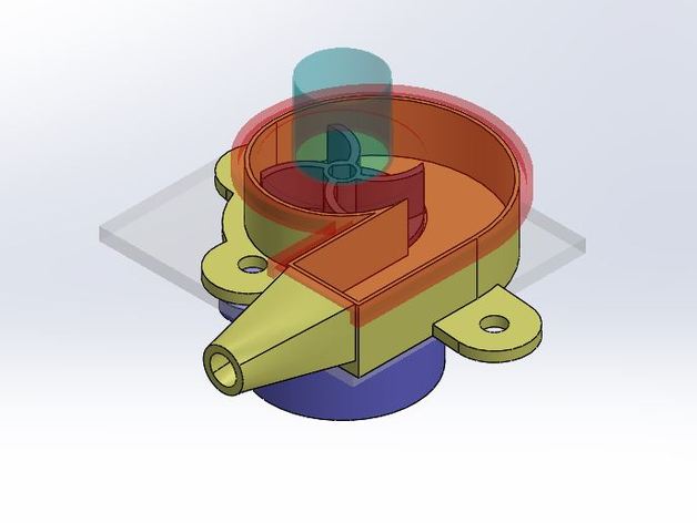 centrifugal pump assembly engineering engineeringproject engineeringstudent 3D print model - Mito3D