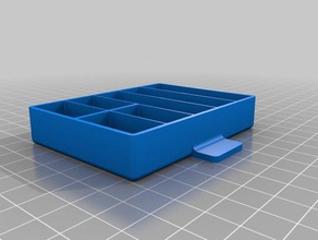 drawer box seven 1 compartments tool holders boxes 3d print model - Mito3D