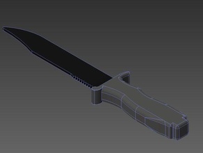 cuchillo de volver a subir deporte al aire libre 3d print model - Mito3D