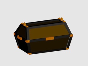 chest containers box lid treasure trunk 3d print model - Mito3D