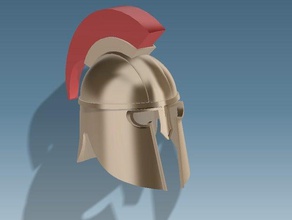 spartan leme adereços capacete 3d print model - Mito3D
