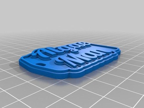 Algen-Mann-tag Schlüsselanhänger angepasst 3d print model - Mito3D