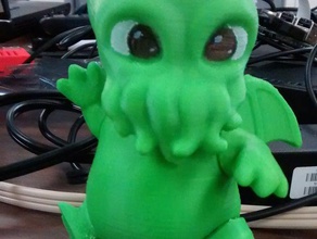 poseable baby cthulhu creatures cute doll joints lovecraft toy 3d print model - Mito3D