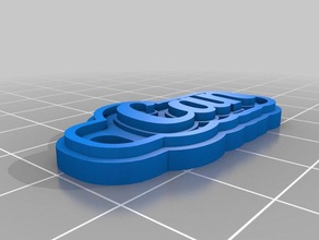 puede llaveros personalizado 3d print model - Mito3D