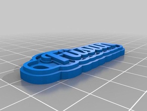 f&uumlsun Anahtarlık özelleştirilmiş 3d print model - Mito3D