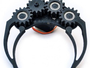 Klaue botnroll in der Robotik crimps garra Gang Zahnräder Greifer ein 3d print model - Mito3D