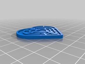 maze heart generator fashion customized 3d print model - Mito3D
