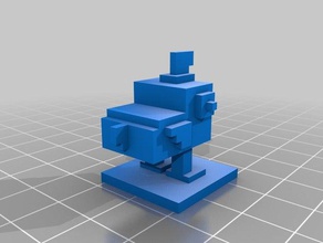 dodovox Kreaturen Huhn Spiel - Spielzeug voxel 3d print model - Mito3D
