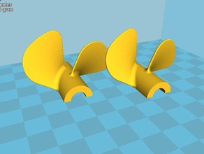propeller hobby boat screw 3d print model - Mito3D
