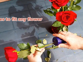 rosa de espinho removedor as ferramentas a delta flor folhas simplify3d tinkercad 3d print model - Mito3D