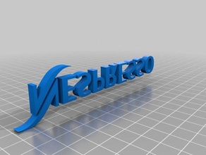 coffee lettering household supplies nespresso 3d print model - Mito3D