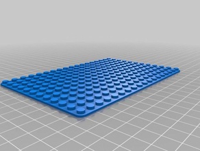 my customized lego-compatible brick 12x18 plate construction toys 3d print model - Mito3D