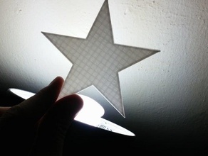 star flex art flessibile specchio polyflex sticky 3d print model - Mito3D