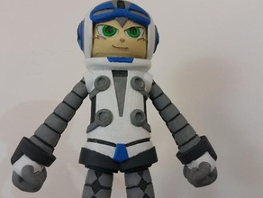 beck mighty no 9 video games android cyborg figure figurine megaman retro robot game 3d print model - Mito3D