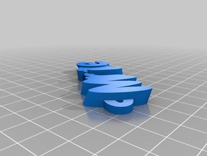 marina porte cl&eacute llaveros personalizado 3d print model - Mito3D