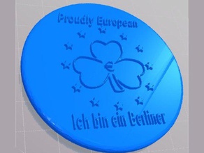 proudly european badge accessories berlin brexit ich ireland irish 3d print model - Mito3D