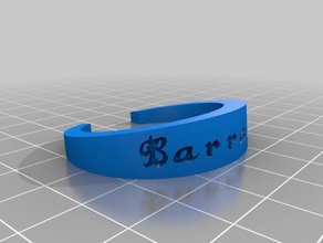 barraza pulseira pulseiras personalizado 3d print model - Mito3D