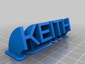 keith office personalizzato 3d print model - Mito3D