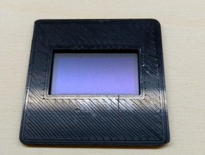 bisel de la pequeña pantalla oled electrónica caso 3d print model - Mito3D