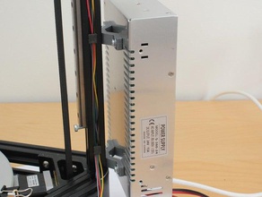 anpassbare netzteilhalterung 3d Drucker Teile delta kossel mount Halterung openscad macht Netzteil 3d print model - Mito3D