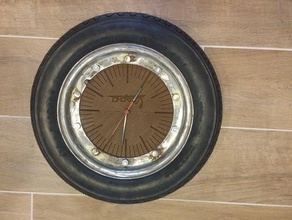 vespa reloj 20 decoración ikea hack piaggio scooter de pared rueda 3d print model - Mito3D