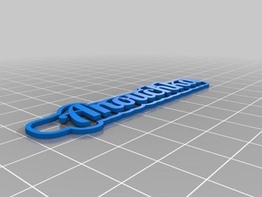 anouchka2 Anahtarlık özelleştirilmiş 3d print model - Mito3D