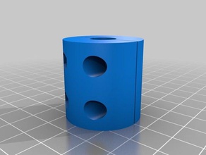 mon paramétrique personnalisé de l'axe z du coupleur pas à la tige filetée couplage 3d l'imprimante pièces 3d print model - Mito3D
