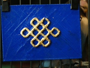 unendlicher Knoten symbol Zeichen logos 3d print model - Mito3D